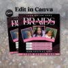 Braid Price List Template Price Sheet Pricelist Flyer