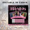 Braid Price List Template Price Sheet Pricelist Flyer - Image 3