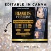 Braid Price List Template Wig Install Flyer Pricelist - Image 3