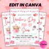Valentine Pop Up Shop Flyer Valentine Event Flyer