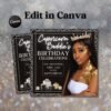 Capricorn Birthday Flyer Birthday Template Birthday Girl Party