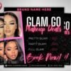 Glam Go Makeup Flyer Makeup Artist Deals Flyer