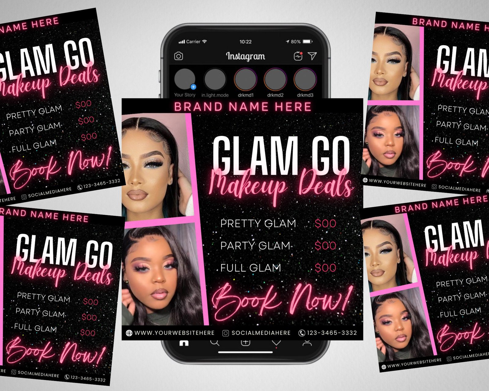 Glam Go Makeup Flyer Makeup Artist Deals Flyer - Image 3