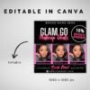 Pink Glam Go Makeup Flyer Makeup Artist Deals - Image 4