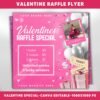Raffle Flyer For Valentines Day DIY Flyer Template