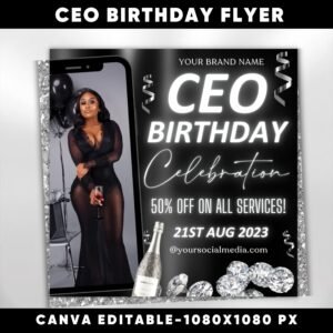 Ceo Birthday Flyer Birthday Flyer Celebration Flyer Birthday