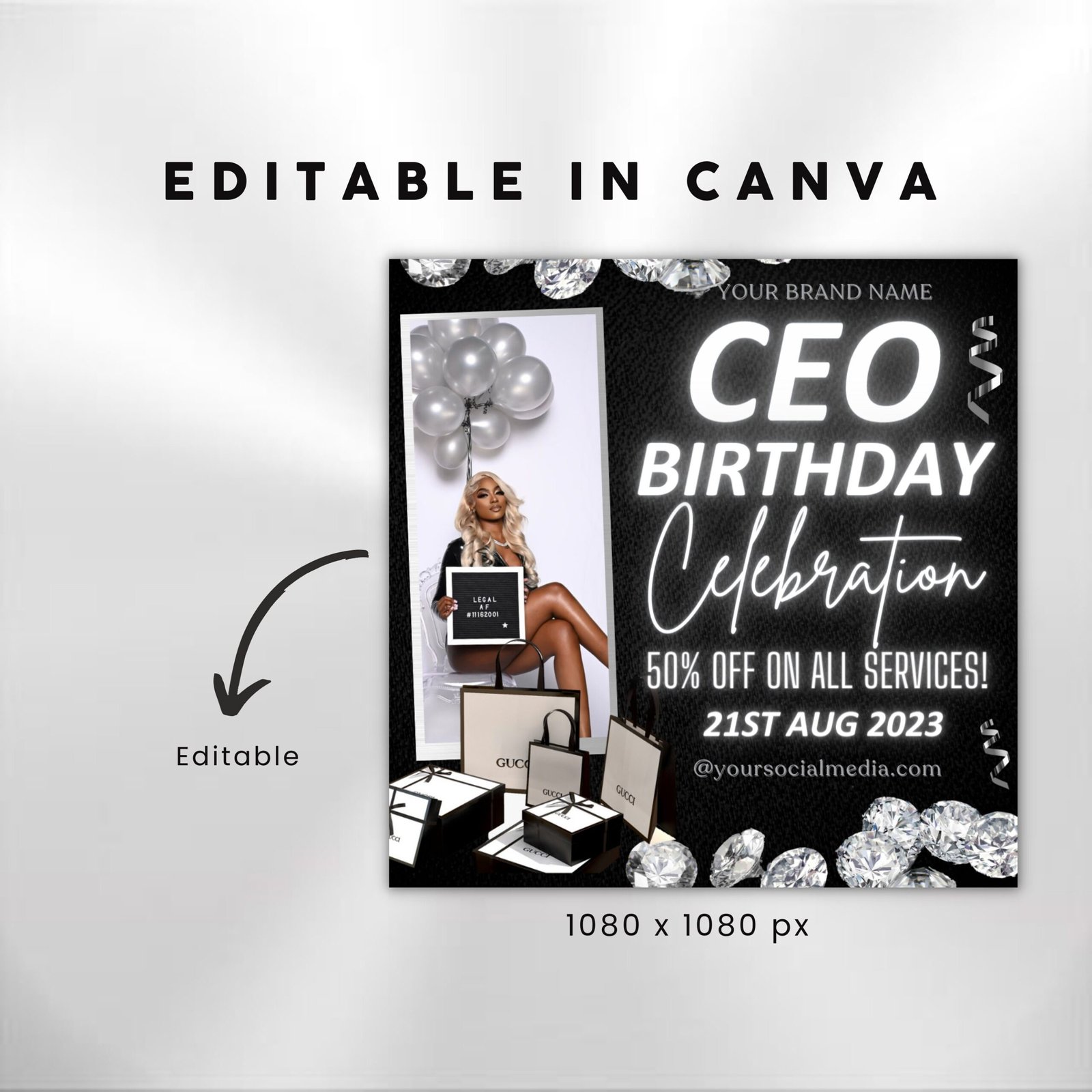 Ceo Birthday Flyer Birthday Flyer Celebration Flyer Birthday - Image 3
