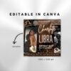 Editable Libra Birthday Flyer Birthday Template Birthday Girl - Image 3