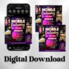 Mobile Bartending Flyer DIY Flyer Template Design Bar - Image 2