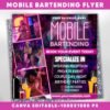 Mobile Bartending Flyer DIY Canva Flyer Template Mixologist
