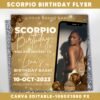 Scorpio Birthday Flyer Scorpio Birthday Invitation Birthday Flyer