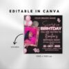 Editable Scorpio Birthday Flyer Scorpio Invitation Scorpio Flyer - Image 3