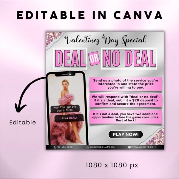 Deal Or No Deal Flyer For Nails Hair - Image 3