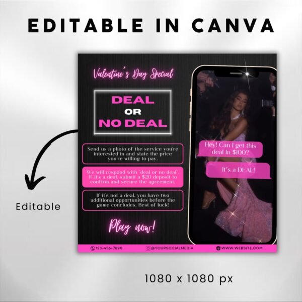 Deal Or No Deal Flyer For Nails Hair - Image 3