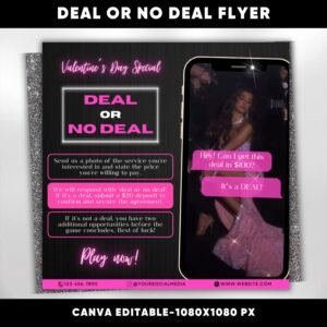 Deal Or No Deal Flyer For Nails Hair
