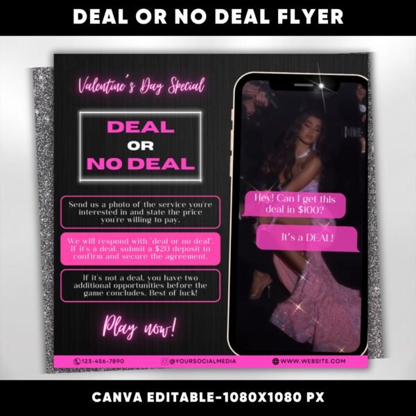 Deal Or No Deal Flyer For Nails Hair