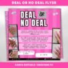 Deal Or No Deal Flyer For Nails Valentines