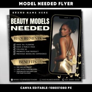 Beauty Models Wanted Flyer Models Needed Flyer Wanted