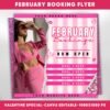 February Booking Flyer Valentines Day Hair Flyer Valentines