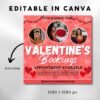 February Booking Flyer Valentines Day Booking Flyer Hair - Image 3