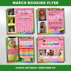 March Booking Flyer March Flyer March Books St.Patricks