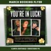 March Booking Flyer March Flyer March Books St.Patricks