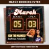 March Booking Flyer March Flyer March Books Basketball