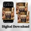 Mobile Bartending Flyer DIY Mixologist Bartender Drink Services - Image 2