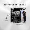 Scorpio Birthday Flyer Scorpio Birthday Invitation Birthday Flyer - Image 3