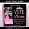 Vote Homecoming Queen Flyer Homecoming Flyer Campaign Flyer