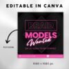 Models Wanted Flyer Beauty Models Needed Flyer Wanted - Image 3