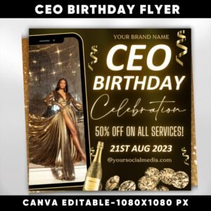 Ceo Birthday Flyer Birthday Flyer Celebration Flyer Birthday