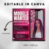 Models Wanted Flyer Beauty Models Needed Flyer Wanted - Image 3