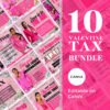 10 Valentines Tax Preparation Flyer Bundle February Tax