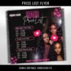 Hair Price List Template DIY Hair Price list