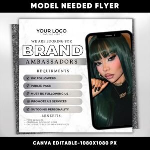 Brand Ambassador Flyer Models Wanted Flyer Hair Lash