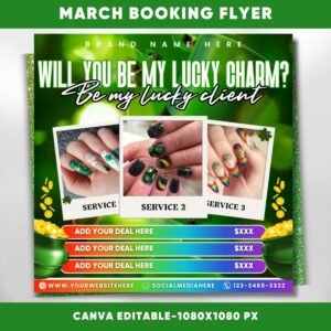 March Booking Flyer March Flyer March Books St.Patricks