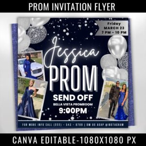 Prom Invitation Flyer Prom Event Flyer Prom Invitation