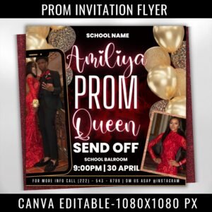 Prom Invitation Flyer Prom Event Flyer Prom Invitation