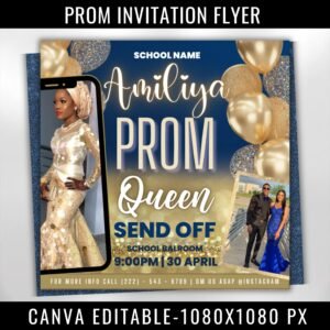 Prom Invitation Flyer Prom Event Flyer Prom Invitation