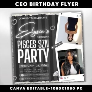 Ceo Birthday Flyer Birthday Flyer Celebration Flyer Birthday
