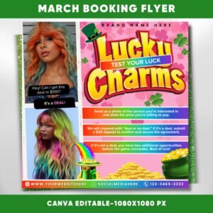 March Booking Flyer March Flyer March Books St.Patricks