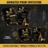 Prom Invitation Template Prom Masquerade Theme Flyer Prom