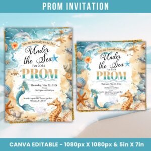Prom Send Off Invitation Prom Under The Sea