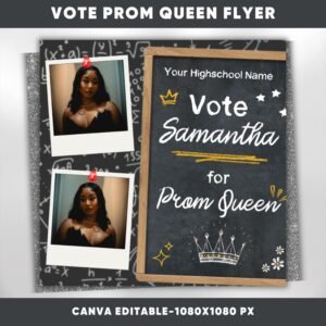 Vote For Prom Queen Flyer Prom Send Off