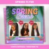 Spring break Hair Flyer Hairstylist flyer Book Now