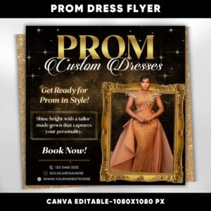 Prom Dress Flyer Gold Prom Dress Flyer Prom
