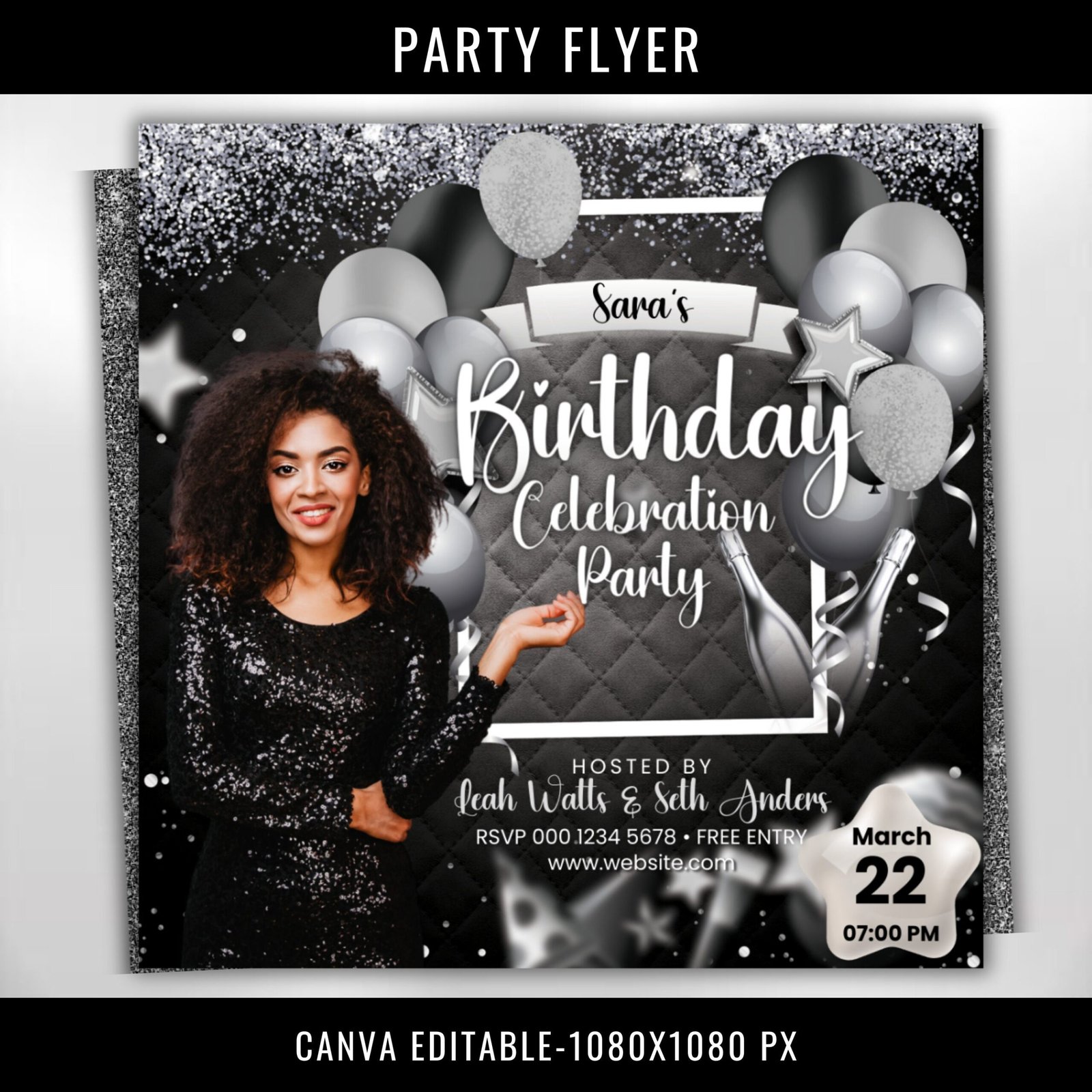 Birthday Party Flyer DIY Event Flyer Party Flyer
