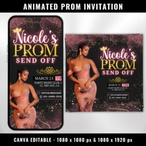 Prom Send Off Invitation Prom Invitation Flyer Prom