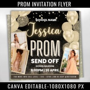 Prom Invitation Flyer Prom Event Flyer Prom Invitation
